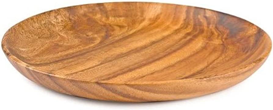 Wooden pizza plate without handle 14"